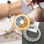 YPYMOD Lot de 460 Fermoir Bracelet, Attache Bracelet, Perle Creation, Fabrication Bijoux, Fermoir Collier Acier Inoxydable Fermo