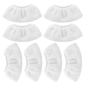KEEPOW 8 PCS Bonnettes Microfibre pour Kärcher, Chiffons pour Buse à Main Accessoire pour Nettoyeurs Vapeur SC 1, 2, 3, 4, 5