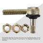 GOOFIT 12mm - 14mm Biellette Réglage Tie Rod End Remplacement pour Go Karts Quad Buggy ATV