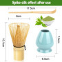 VMUTGA MA-01 Accessoire de Cérémonie du Matcha Japonais, Fouet Matcha en Bambou Naturel, Cuillère Traditionnelle, Cuillère à Thé