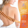 DAOZWUBGIH Rouleau de Massage Corporel en Bois, Masseur Anti Cellulite, Pour Maderothérapie Corps et Drainage Lymphatique, Bâton