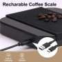 Vankarr Balance à Café avec Minuteur, Balance à Expresso 3 kg/0,1 g, Balance de Précision de Haute Précision, Balance de Cuisine