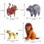 HERMJ Le Roi Lion Figurines 12 Pièces,Lion King Figurine Gâteau Topper, pour Enfants Décor de Fête