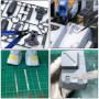 BGTXINGI Lot de 24 outils de base pour modélisme Gundam - Kit d'outils de réparation et de fixation