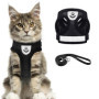 Ensemble harnais et laisse pour chat - Ensemble harnais et laisse pour chien - Anti-fugue - Réglable/léger/doux - Pour promener 