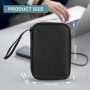 Lrocotanc ‌Étui Rigide 2x2,5" pour Disques Durs Externes/SSD - Compatible WD My Passport, Toshiba Canvio, Seagate, Samsung - Hou
