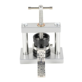 19 Pièces Presse Montre - Outil Fermeture Boîtier 15,5x10x6cm - Acier - pour Réparation Montre, Changement Pile, Fermeture Cadra