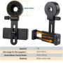 CAM2 Adaptateur de téléphone portable télescopique, télescope, jumelles compatibles, monoculaires, microscope, télescope, suppor