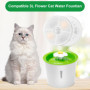 Filtre Fontaine Eau Chat pour 3L, Triple Action pour Abreuvoir et Charbon Actif résine échangeuse d'ions pour Chats et Chiens, p