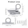 UTMACH 4 Pieces Loquet de Porte a Ressort Automatique Verrou de Porte en Aluminium Petit Loquet a Ressort Automatique avec Vis T