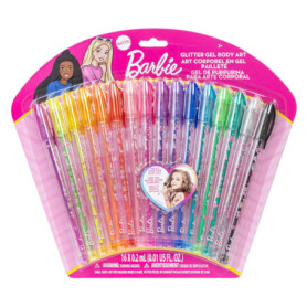 Townley Girl Barbie Coffret de 16 stylos à paillettes, couleurs vives et paillettes, à partir de 3 ans