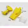 Yoezuo Sifflets,4Pcs Sifflets de Sport en Plastique,Sifflet de Sport avec Cordon pour Sports,Basketball,Football,Sauveteur,Rando