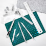 Cutter de Précision Couteau, 2 Stylos Scalpel 90 Lames Tapis de Découpe Règle en Acier pour Découpe de Travail d'art Bricolage, 