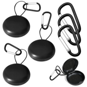 3 Pièces Étuis pour Bouchons d'Oreilles, Organisateur de Bouchons d'Oreille avec Mousquetons Forme D, Mini Boîte de Rangement po