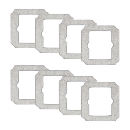 Odashen Lot de 8 chiffons de nettoyage pour robot aspirateur de fenêtre ECOVACS Winbot Mini, W-CC02-0012, lavables et réutilisab