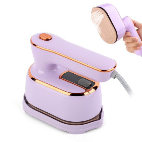 Mini Fer à Repasser Couture, 1000 W Fer à Repasser de Voyage, Portable Defroisseur Vapeur Vertical 2 en 1 Humide et Sèche, Mini 