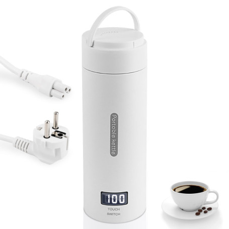 NVIYAM 380ML Bouilloire Electrique Portable,Tasse à eau électrique,Mug de Voyage Chauffant,avec réglage de la température, Bouil