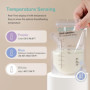 Sacs de Conservation du Lait Maternel de 200 PCS, Sac de Stockage de Lait Maternel de 250ml avec Bec Verseur, Sac de Lait avec C
