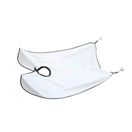 ZHjuju Bavoir à barbe, tondeuse à barbe attrape-barbe en nylon tablier de coupe de barbe coupe de cheveux cape avec ventouses, c