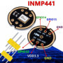 DollaTek INMP441 Microphone omnidirectionnel Interface I2S Module de capteur de Sortie numérique Pris en Charge par ESP32