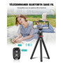 CIRYCASE Trepied Smartphone, Rotatif à 360° Flexible Mini Trépied Support pour Appareil Photo avec Télécommande Bluetooth, Perch
