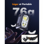 ISEYOU Lampe Frontale LED Ultra Puissante, Lampe Frontale Rechargeable avec Lumière Rouge & Capteur de Mouvement, 5 Modes d'Écla