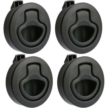 Etomvoop Lot de 4 verrous de meuble - Serrure à poignée d'entrée - Pour casier, armoire, élévateur - Serrure de trappe pour camp