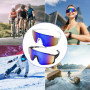 Ghazpmuk 2 Pièces Lunettes de Soleil, Lunette de Cyclisme Polarisées, Lunette de Soleil Sport Polarisée, Lunettes de Vélo, Prote