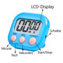 Lot de 4 minuteurs de cuisine numériques, magnétiques, chronomètres avec support pliable, pour enfants, avec grand écran LCD pou