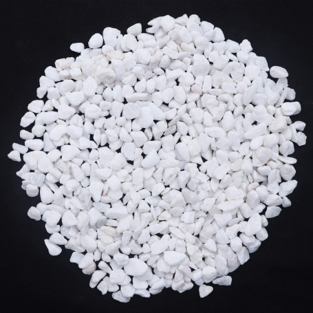 KAIAIWLUO Mini Pierre Blanches,500g Pierres Décoratives Petit Gravier Gravier Galets Pierres Petits Poli Pierres de Blanc pour A
