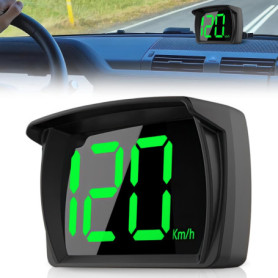 WIYETY Compteur de Vitesse Numérique Universel pour Voiture - Affichage Tête Haute pour Vélo, Moto et Auto