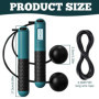 Corde à Sauter avec Compteur: WIYETY Corde à Sauter Sans Fil, Jump Rope Réglable avec Compteur Calories et Minuterie LCD écran M