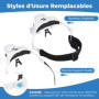 RDDAIPE Lunette Loupe LED, Lunette Loupe pour Travail de Précision, Loupe Frontale, avec 4 LED et 5 Lentilles Détachables (1x-3.