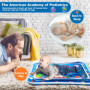 ZPQAODI Tapis de jeu aquatique pour bébé, tapis de jeu aquatique, gonflable, 66 x 50 cm, tapis de jeu rempli d'eau, tapis de jeu