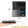 Vinabo Balance de Précision 700g/0,01g, Balance de Cuisine, Balance à Bijoux Portable, Balance de Poche Numérique Pro, avec écra
