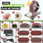 SI FANG Mini Ponceuse à Bande électrique Kit d'affûtage de Couteau, Petite Meuleuse d'établi, 7 Vitesses réglables, Pour le Trav