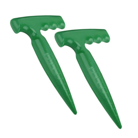 LiJuanWang Plantoir à bulbes,2 Pièces Plantoir à Main Traditionnel,Plantoir Tout,semoir Pratique,pour Faire des Trous permettant