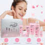 Fengyang® 6Pcs Set de Soins, Sakura Ensemble De Soins De La Peau, Soins Du Visage À Texture Rafraîchissante, Kit de Soins de La 
