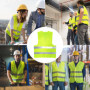 Zeripikfoasp 5 Pièces Gilet Haute Visibilité, Gilet De Sécurité Haute, Gilets Haute Vêtements De Travail Respirants avec des Ban