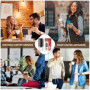 Weinsamkeit Moulin à Café Electrique, USB Rechargeable Moulin a Cafe avec Meule en Céramique et Brosse Coffee Grinder Rugosité R