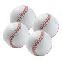 Lot de 4 ballons de baseball cousus à la main - Baseball souple de 9 pouces - En polyuréthane souple - Balles de baseball - Pour