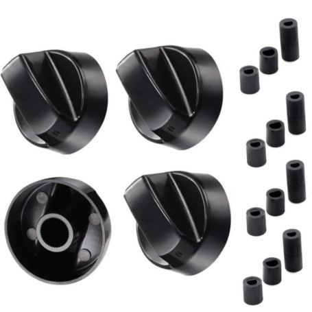 Zwenjuan Bouton Plaque de Cuisson,4pcs Boutons de Commande Universels,Bouton de Cuisinière,Bouton pour Réchaud à Gaz,pour Presqu