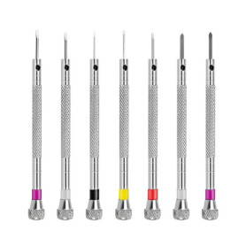 Tournevis de précision pour horloger 7 pièces, tournevis pour lunettes, kit de réparation de montres, mini tournevis, adapté pou