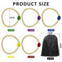 10 Cordes à Lancer d'anneaux, avec 1 Sac Noir à Double Cordon, Jeux de Lancer pour Enfants, Jouet à Lancer Rond, Jouets de Plein