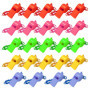TAFACE Lot de 24 sifflets colorés pour enfants avec cordon tour de cou, adaptés pour les compétitions scolaires, les jeux d'équi