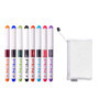 TAFACE Lot de 8 stylos de couleur avec 1 étui à stylo, stylos à encre multicolores à pointe fine, crayons de calligraphie à écri