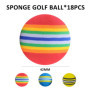 MEMOFYND Lot de 18 Balles en Mousse Élastique pour Exercices de Golf - Pour Entraînement en Intérieur et Extérieur
