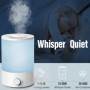 Megawise cool Mist Humidificateur, 3,5 litres top remplissage humidificateur à ultrasons pour chambre à coucher, Chambre de bébé