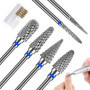 TOSAVGA 6Pcs Embout Ponceuse Ongles, Embout Ponceuse Ongles Depose, Professionnelle embout ponceuse, 3/32 Pouces embout depose p