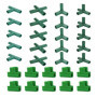 20 Pièces De Connecteurs De Serre, 10 Pièces De Pinces De Stratification, Accessoires De Gouttière De Serre, Connecteurs De Cadr